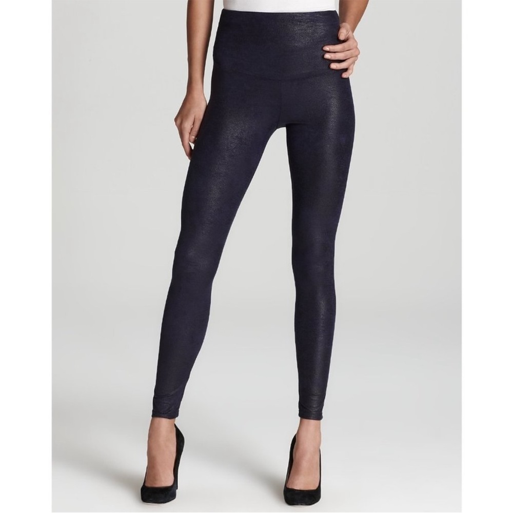 Yummy Tummy Jade Faux Leather Leggings Small New